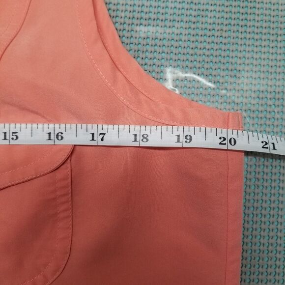 Studio 1940 Sleeveless Button Up Blouse Size XL Coral - Picture 5 of 9